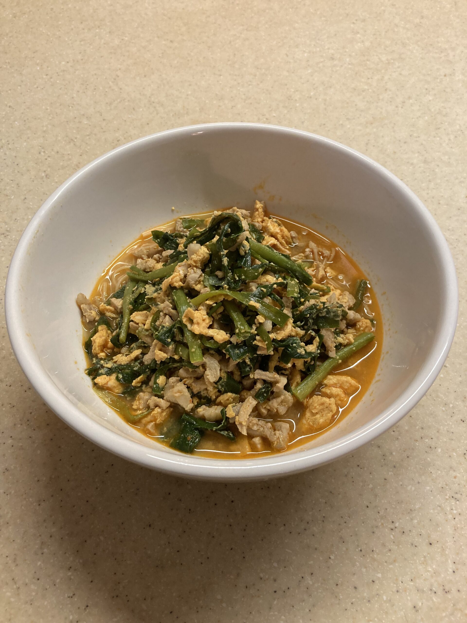 辛麺完成