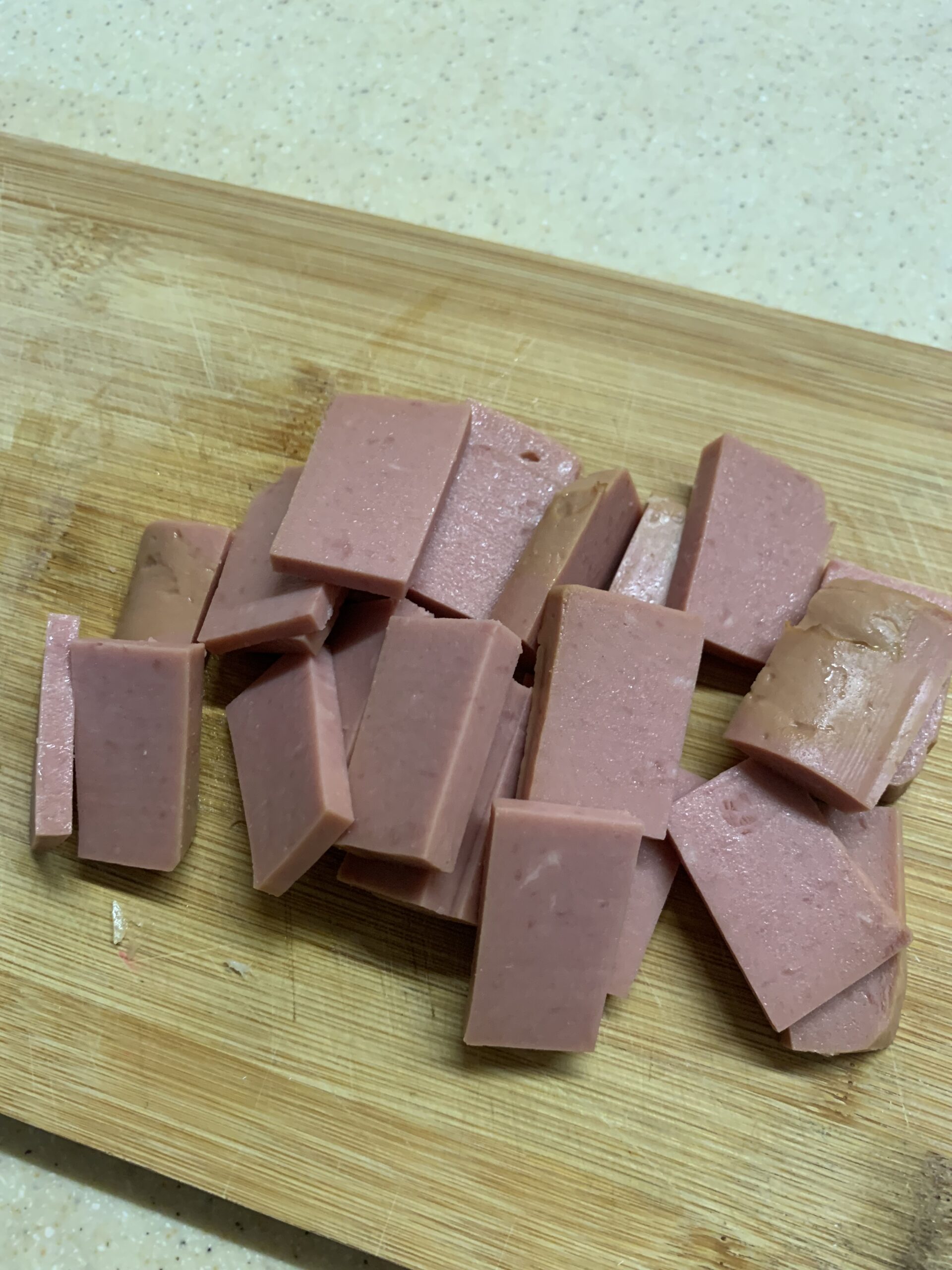 ランチョンミートの調理5